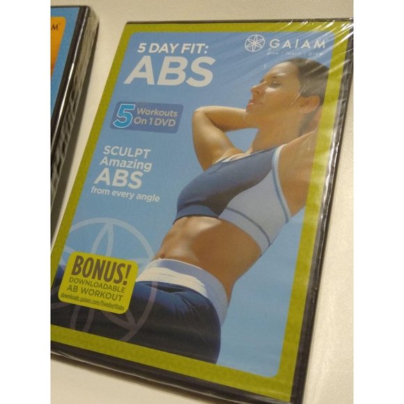 GAIAM Workout Yoga DVD Set Four DVDS NWT - Picture 4 of 10